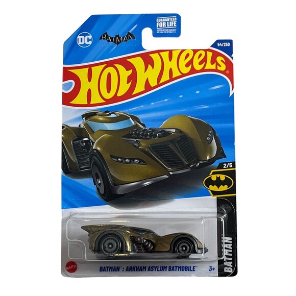 Hot Wheels Batman Arkham Asylum Batmobile 1:64 Diecast Car 2/5 Collectible - Picture 1 of 7